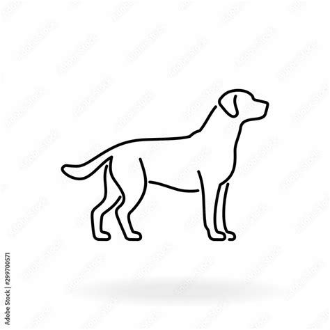 Stock Dog Outline