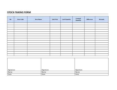 Stocktake Template Spreadsheet Free intended for Printable Inventory