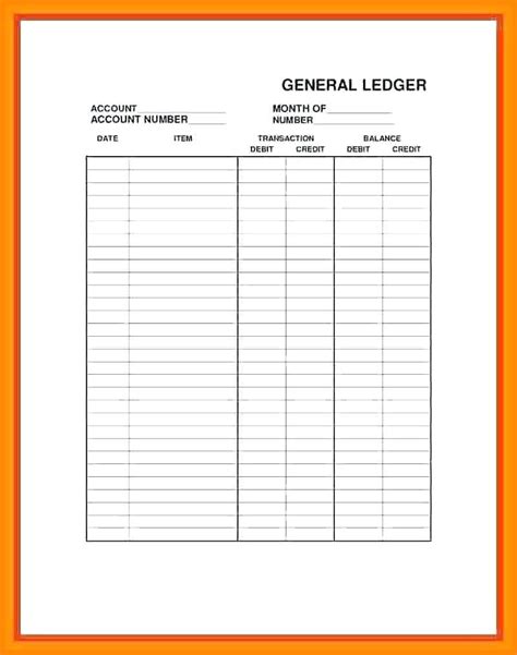 Stock Transfer Ledger Template Excel