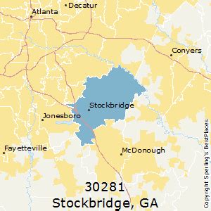 Aerial Photography Map of Stockbridge, GA
