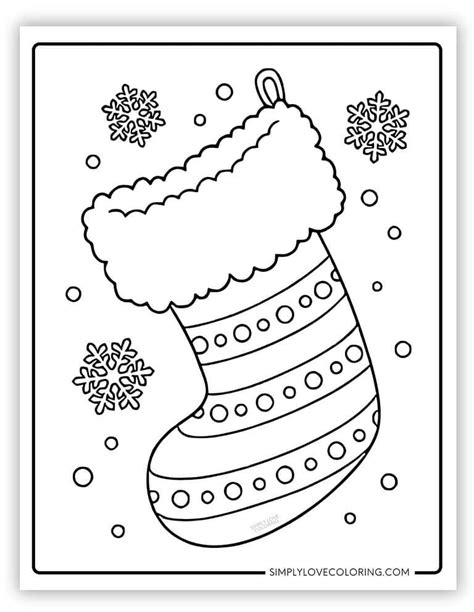 Stocking Coloring Pages