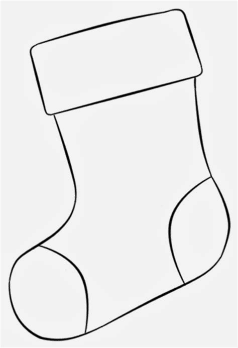 Stocking Template To Color