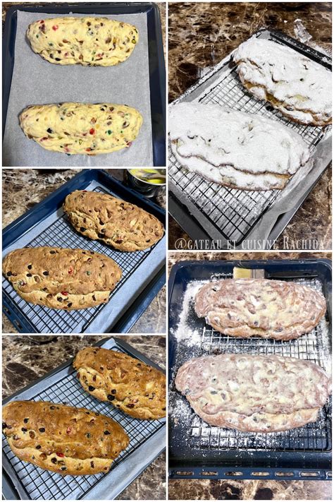 Stollen en cours de cuisson