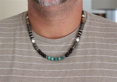 Stone Necklace Mens