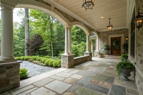 Stone On Front Porch