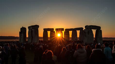 Stonehenge Sun Setting