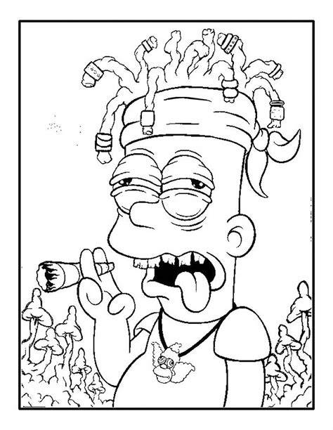 Stoner Cartoon Coloring Pages