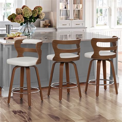 Revamp Your Kitchen Island with the Perfect Trio: A Set of 3 Stylish and Functional Stools!