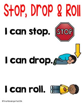 Stop Drop And Roll Printable