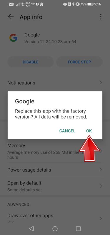 Stop Google App Crashing on Android Phone