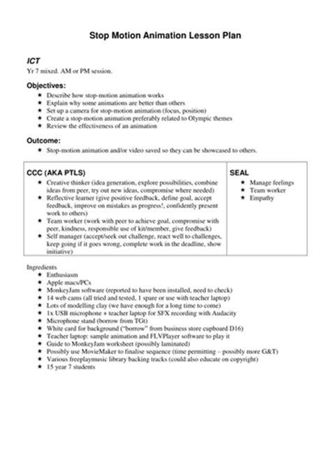 Unleash Creativity with Engaging Stop Motion Animation Lesson Plans for Students