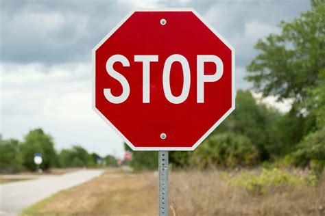 Stop sign violation in Miami