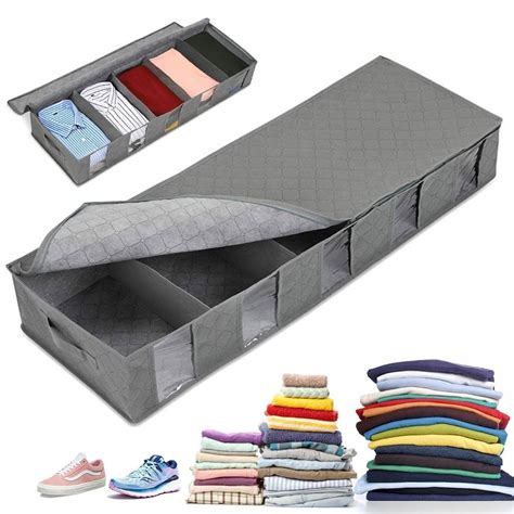 Order Best Non Woven Clothes Storage Box with Handle and Large Space
