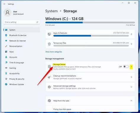 Storage Sense Windows 11 Cleanup