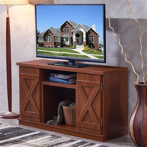 Walker Edison Wood TV Media Storage Stand for TVs up to 70" Espresso Tv stand