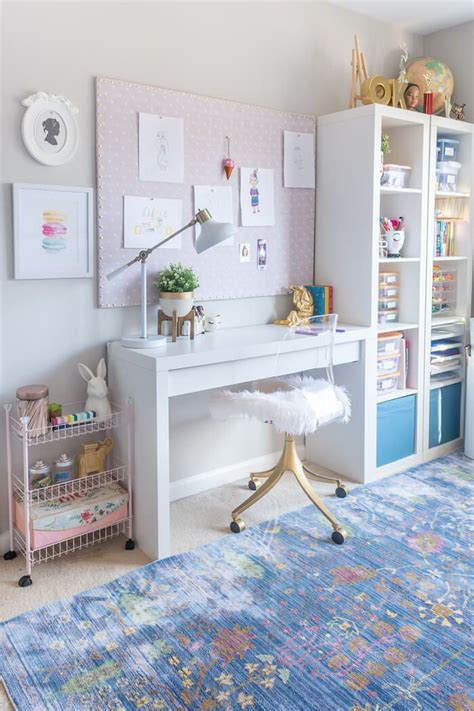 Storage in a girl's bedroom