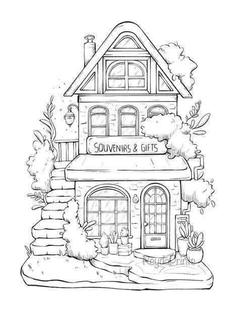 Storefront Coloring Pages