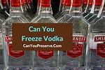 Storing Vodka in the Freezer