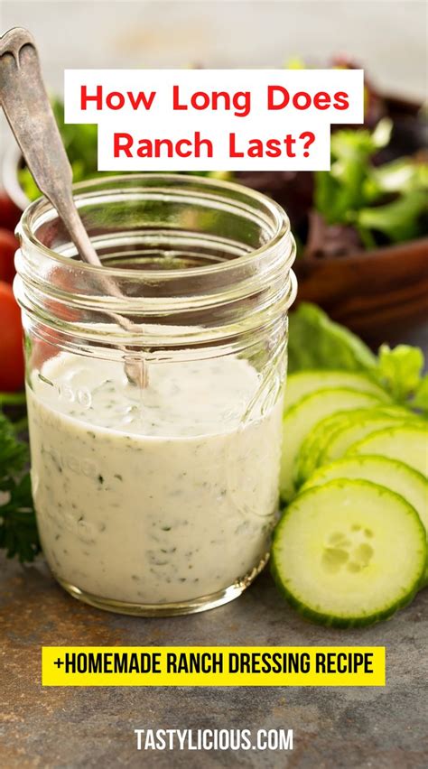 Storing Your Homemade Ranch