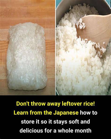 Storing leftover rice