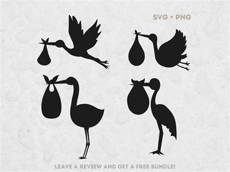 Unleash Your Creativity with Heavenly Stork Baby Bundle Svg – Enhance Your Crafting Experience!