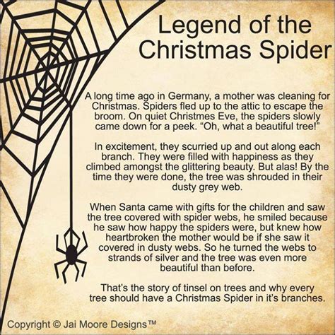 Story Legend Of The Christmas Spider Printable