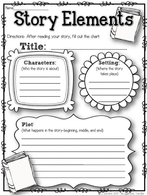 Story Elements Worksheet 2nd Grade