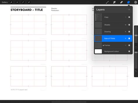 Storyboard Template Procreate