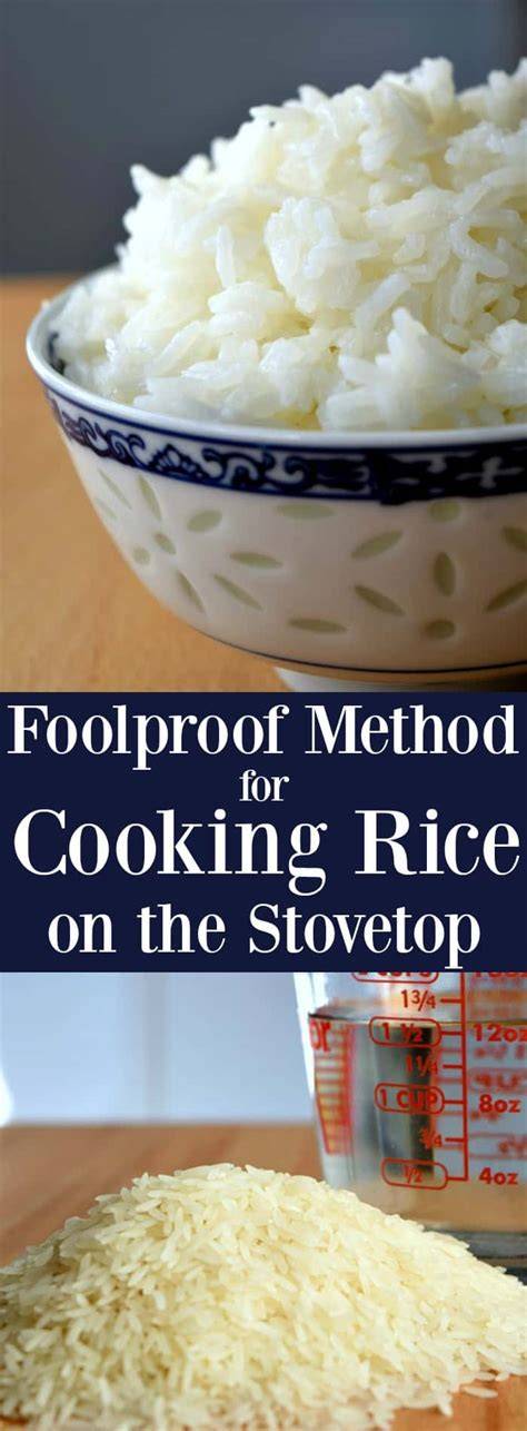 Stovetop Cooking Method For Rice
