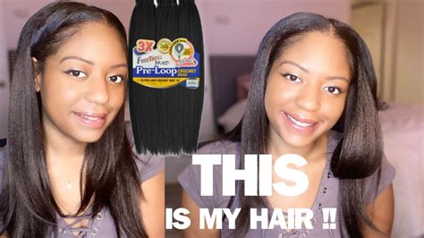 Straight Crochet Hair Pre Loop