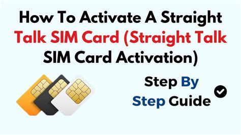Straight Talk SIM Card activation