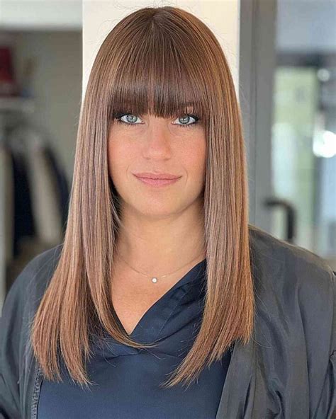 Straight-Across Heavy Bangs
