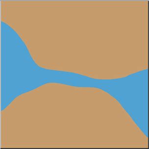 Strait Landform Clipart