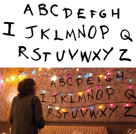 Stranger Things Wall Letters Printable