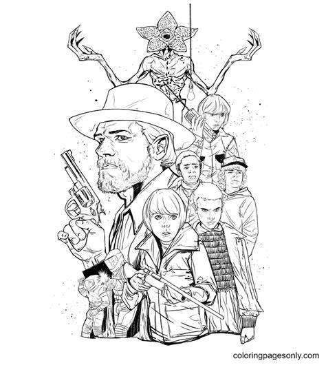 Stranger Coloring Pages