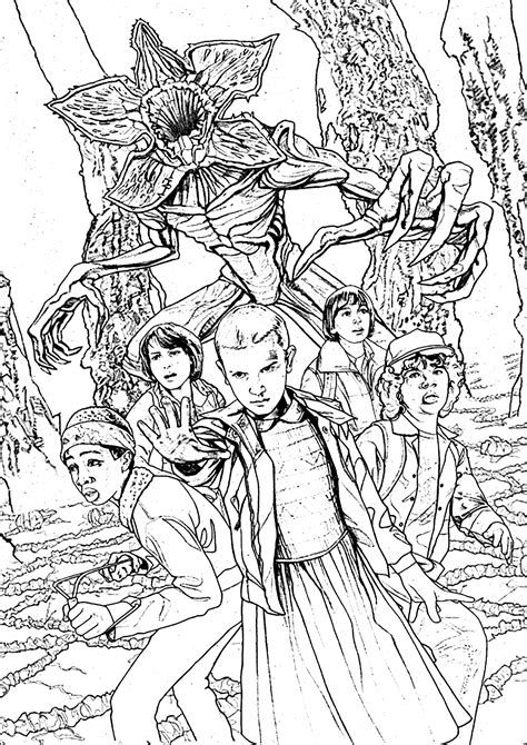 Stranger Things Color Pages