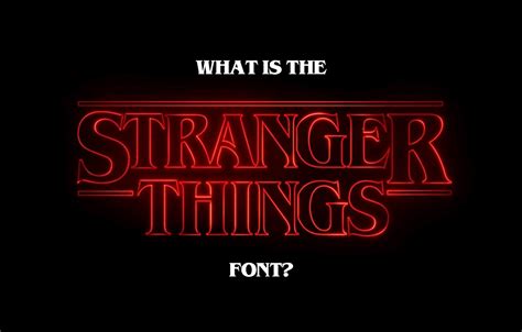 Stranger Things Font Template