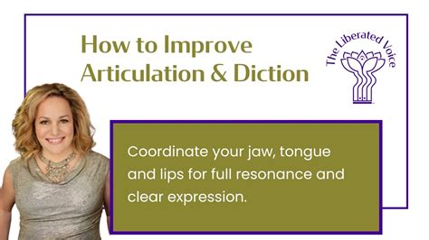 Strategies for Improving Articulation and Diction