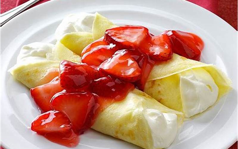Strawberries and Cream Crepes at IHOP