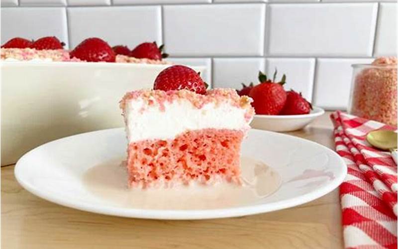 Strawberry Crunch Tres Leches Cake