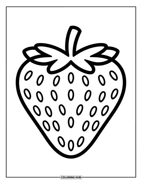 Strawberry Coloring Pages