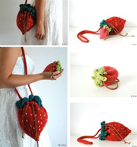 Strawberry Crochet Purse