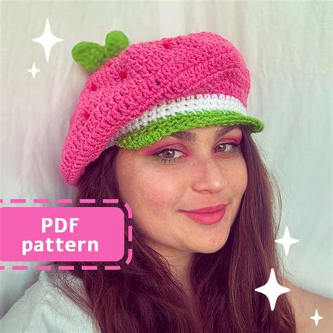 Strawberry Shortcake Crochet Hat