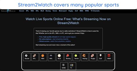 Stream2Watch: The All-in-One Sports Streaming Site