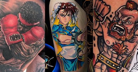 40 Street Fighter Tattoo Designs For Men Video Game Ink