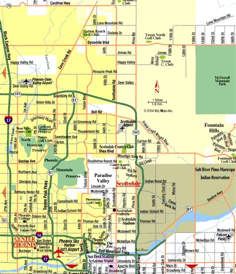 Street Map Of Scottsdale Az