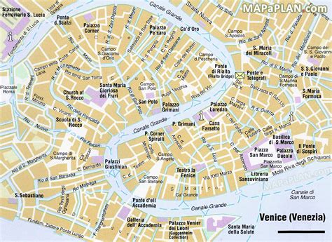 Street Map Of Venice Italy Printable