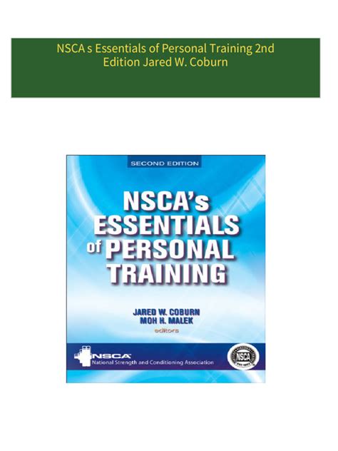 Strength Training 2nd Edition NSCA PDF