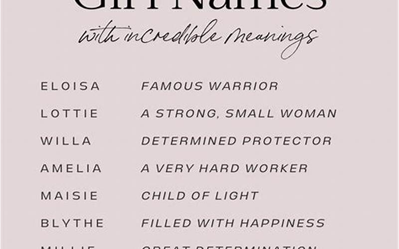 Strengths Of Baby Names Meaning