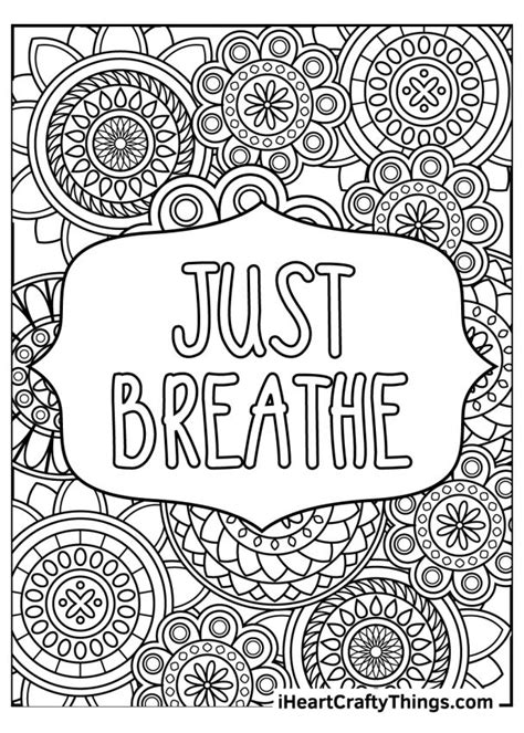 Stress Relief Printable Coloring Pages